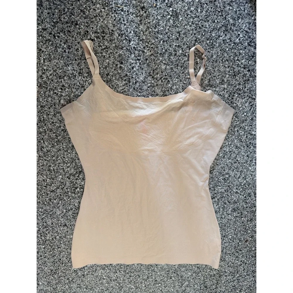 Spanx by Sara Blakely Beige Shapewear Camisole Smoothing Tank Large L/G